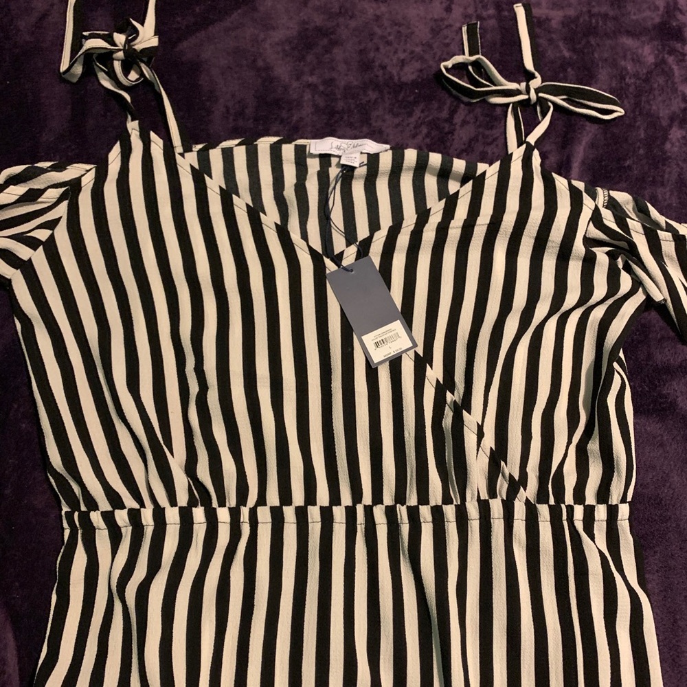Lily Edelman Stripped Tie Dress